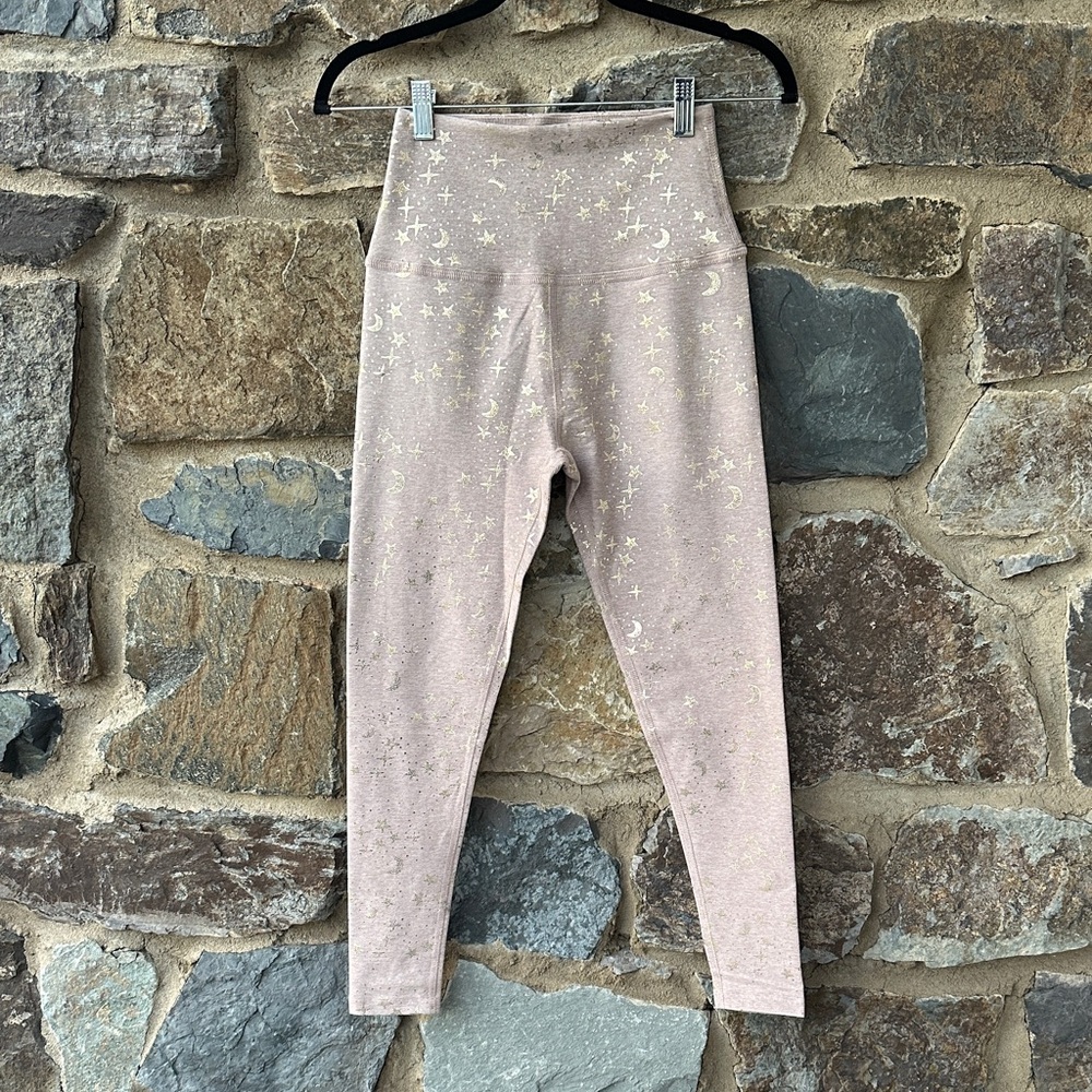 Beyond Yoga Celestial Star Moon Print High Waist Leggings Size M